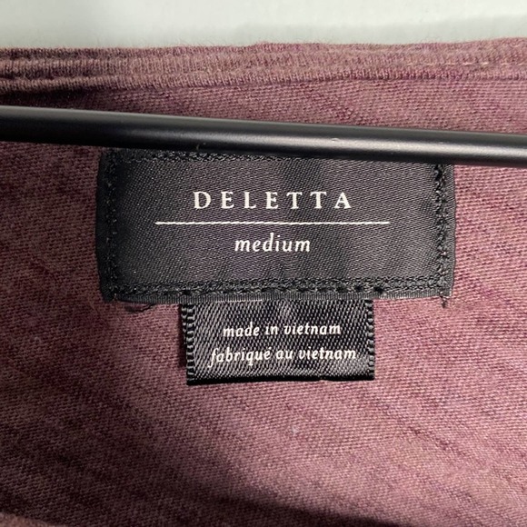 Anthropologie Burgundy Blouse with Ruffly Bow Detail - Picture 4 of 5